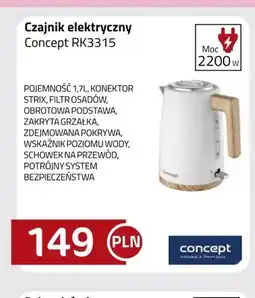 Kakto Czajnik elektryczny Concept RK3315 oferta