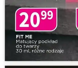 Drogerie Polskie Matujący podkład do twarzy Fit Me Maybelline New York oferta
