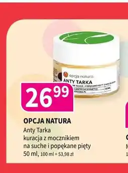 Drogerie Polskie Anty Tarka kuracja z mocznikiem na suche i popękane pięty Opcja Natura oferta