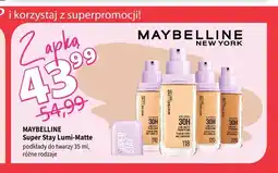 Drogerie Polskie Podkład do twarzy Super Stay Lumi-Matte Maybelline New York oferta
