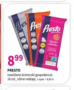 Drogerie Polskie Nawilżane ściereczki gospodarcze Presto oferta