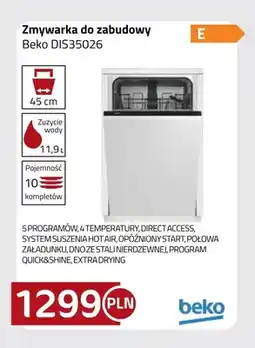Kakto Zmywarka do zabudowy Beko DIS35026 oferta