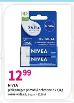 Drogerie Polskie Pielęgnujące pomadki ochronne Nivea 2-pak oferta