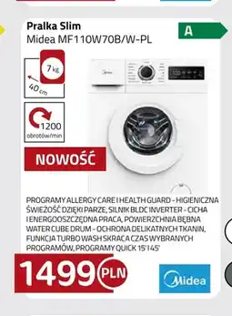 Kakto Pralka Slim Midea MF110W70B/W-PL oferta