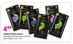 Drogerie Polskie Koreańskie maski do twarzy w płachcie Be Nature JMSolution oferta