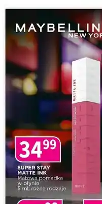 Drogerie Polskie Matowa pomadka w płynie Super Stay Matte Ink Maybelline New York oferta
