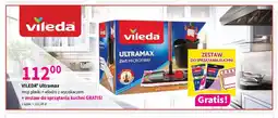 Drogerie Polskie Zestaw mop płaski Ultramax + wiadro z wyciskaczem + zestaw do sprzątania kuchni Vileda oferta