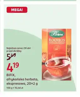Rossmann Afrykańska herbata ekspresowa BiFIX oferta
