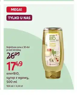 Rossmann Syrop z agawy enerBiO oferta