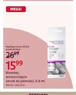 Rossmann Wzmacniające serum do paznokci Biotebal oferta