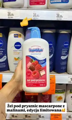 Intermarche Żel pod prysznic Bambino Rodzina Mascarpone z malinami oferta