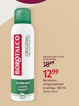 Rossmann Antyperspirant w sprayu Borotalco oferta