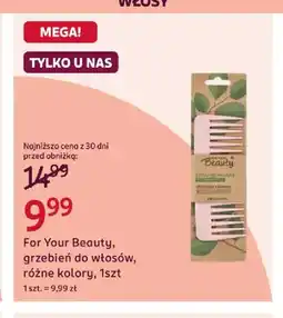 Rossmann Grzebień do włosów For Your Beauty oferta