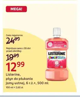 Rossmann Płyn do płukania jamy ustnej 6 r.ż.+ Listerine oferta