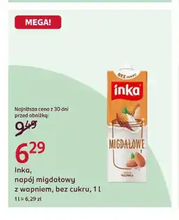 Rossmann Napój migdałowy z wapniem bez cukru Inka oferta