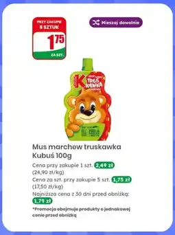 Dino Mus marchew truskawka Kubuś oferta