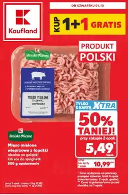 Kaufland Mięso mielone wieprzowe z łopatki idealne na gołąbki lub sos do spaghetti Stoisko Mięsne oferta