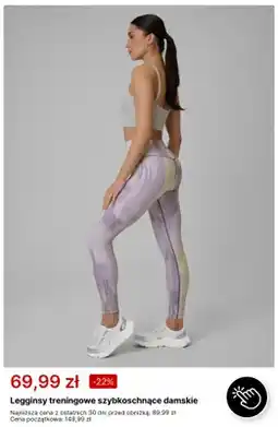 4F Legginsy treningowe szybkoschnące damskie 4F oferta