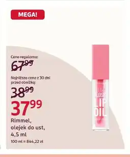 Rossmann Olejek do ust Rimmel oferta