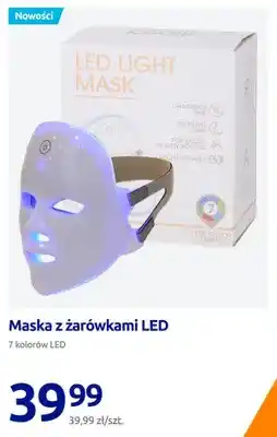 Action Maska z żarówkami LED oferta