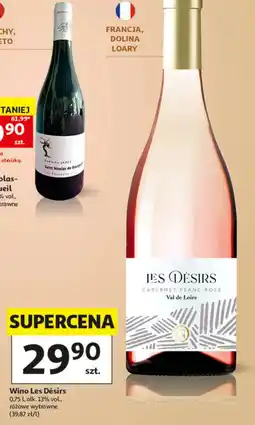 Auchan Wino wytrawne Les Désirs oferta