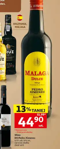 Auchan Wino czerwone PEDRO XIMENEZ oferta
