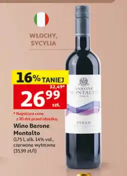 Auchan Wino wytrawne Barone Montalto oferta