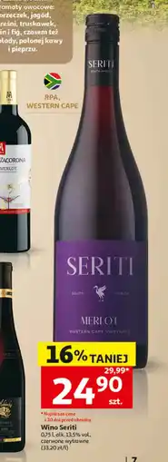 Auchan Wino wytrawne Merlot oferta