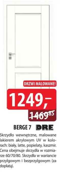 DRZWI MALOWANE! BERGE 7 DRE