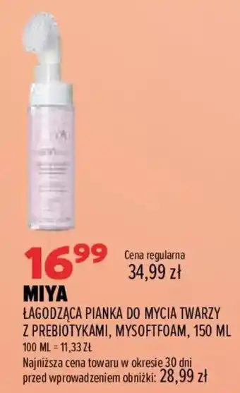 Miya Łagodząca Pianka do Mycia Twarzy z Prebiotykami