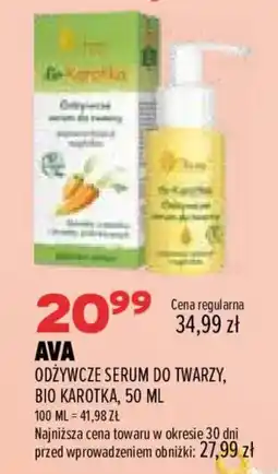 Drogerie Natura AVA ODŻYWCZE SERUM DO TWARZY, BIO KAROTKA oferta