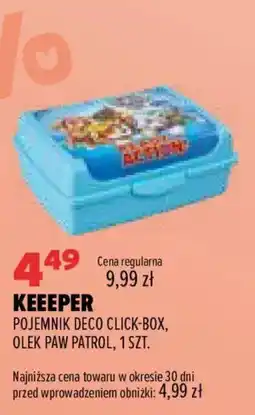 Drogerie Natura KEEPPER POJEMNIK DECO CLICK-BOX, OLEK PAW PATROL oferta