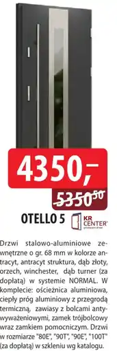 DDD Drzwi stalowo-aluminiowe OTELLO 5 oferta