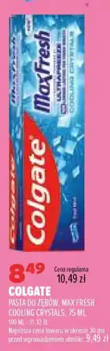 Drogerie Natura Colgate Pasta do zębów, Max Fresh Cooling Crystals oferta