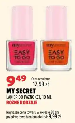 Drogerie Natura MY SECRET LAKIER DO PAZNOKCI oferta