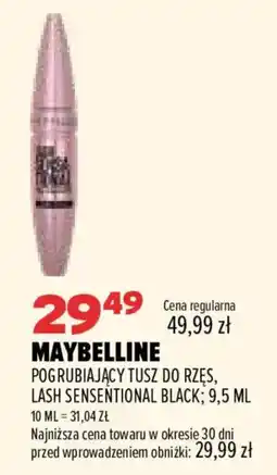 Drogerie Natura Maybelline Pogrubiający Tusz do Rzęs, Lash Sensentional Black oferta