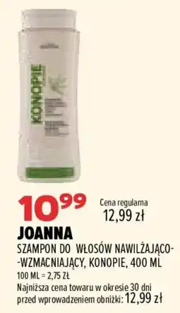 Drogerie Natura Joanna Szampon do włosów nawilżający-wzmocniający, konopie oferta