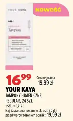Drogerie Natura Your Kaya Tampony Higieniczne, Regular oferta
