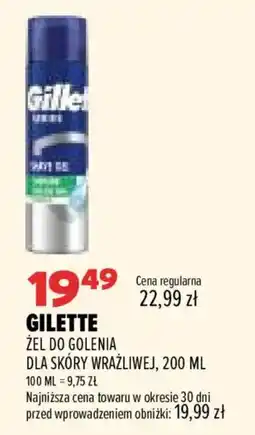 Drogerie Natura Gilette Żel do golenia dla skóry wrażliwej oferta