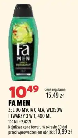 Drogerie Natura Fa Men Żel do mycia ciała, włosów i twarzy 3 w 1 oferta