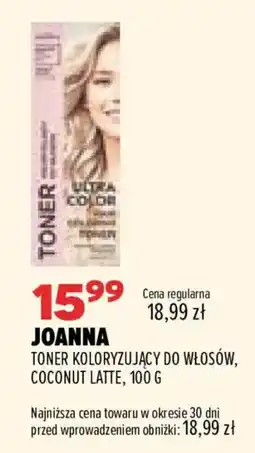 Drogerie Natura Joanna Toner Koloryzujący do Włosów, Coconut Latte oferta