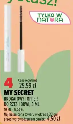 Drogerie Natura My secret brokatowy topper do rzęs i brwi oferta