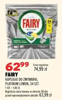 Drogerie Natura Fairy Kapsułki do zmywarki, Platinum Lemon oferta