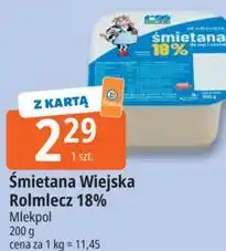 Śmietana Wiejska Rolmlecz 18% Mlekpol
