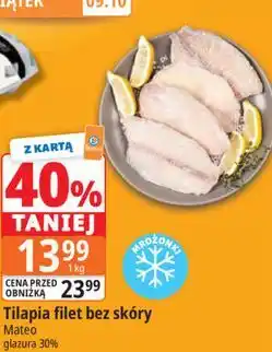 E.Leclerc Tilapia filet bez skóry Mateo oferta