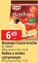 E.Leclerc Biszkopt/Ciasto kruche Babka o smaku cytrynowym Dr. Oetker oferta