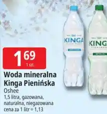 E.Leclerc Woda mineralna Kinga Pienińska Oshee oferta