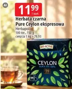 E.Leclerc Herbata czarna Pure Ceylon ekspresowa Herbapol oferta