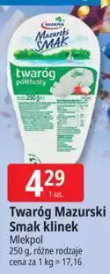 E.Leclerc Twaróg Mazurski Smak klinek Mlekpol oferta