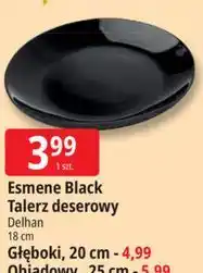 E.Leclerc Esmene Black Talerz deserowy Delhan oferta